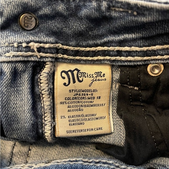 Miss Me women jeans Modelo style bootcut size 27 med Wash Distressed Blue Denim - Picture 12 of 14